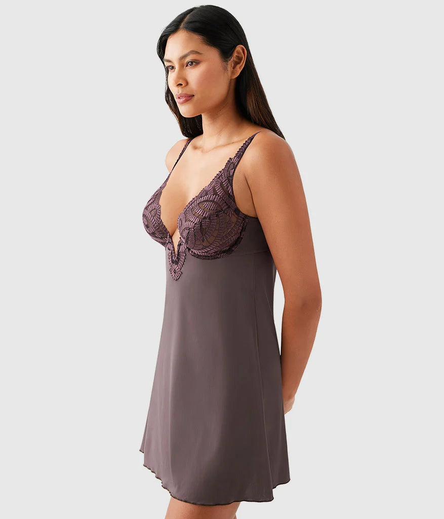After Dark Chemise: Raisin