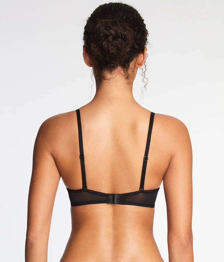Full Transparency Plunge T-Shirt Bra: Night