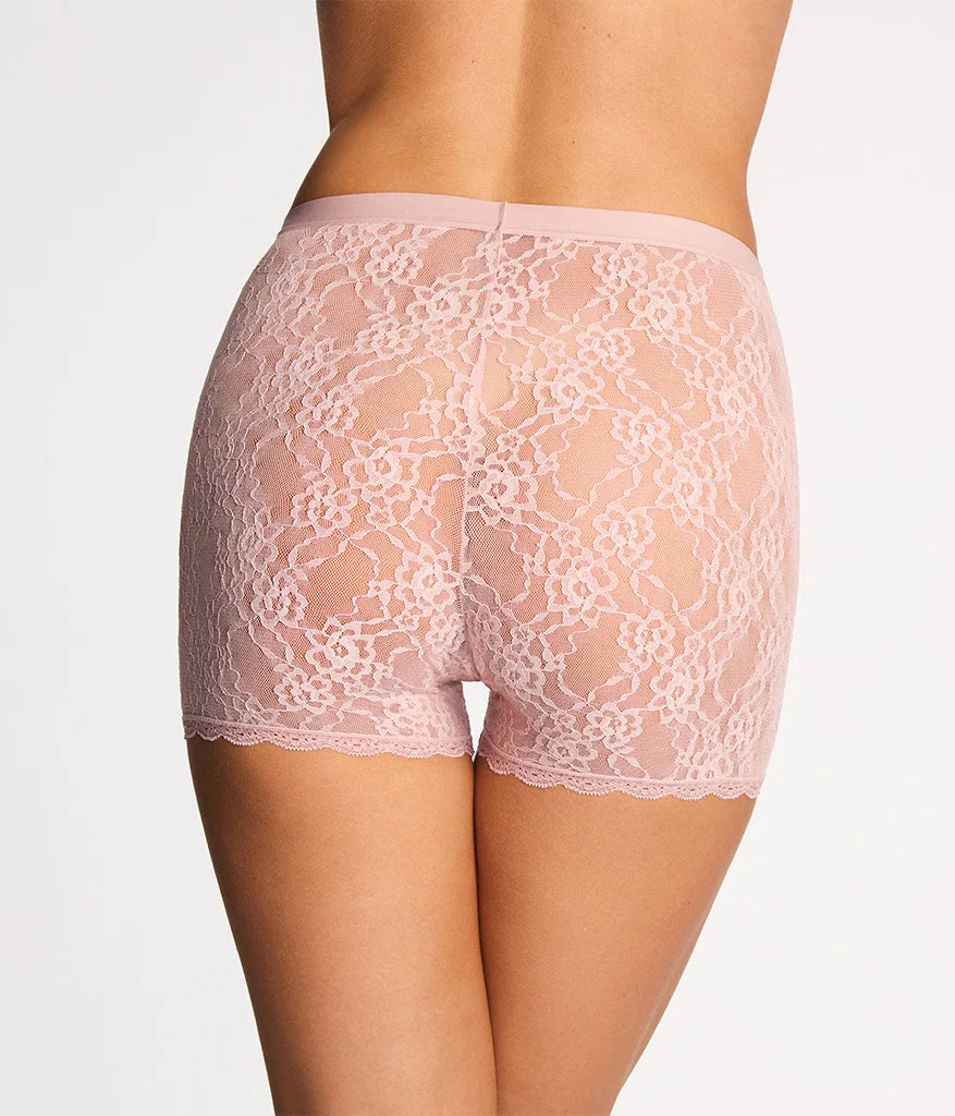 Effortlessly Lace Shorty: Blush Pink