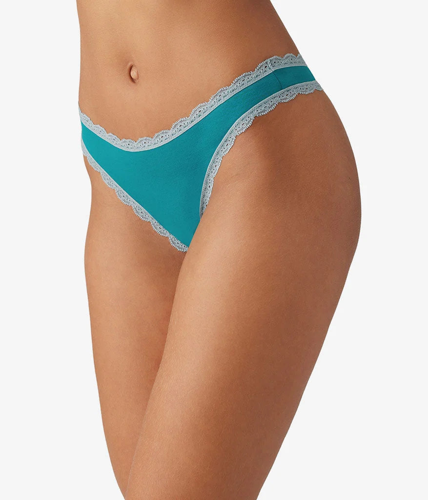 Inspired Eyelet Thong: Deep Lake
