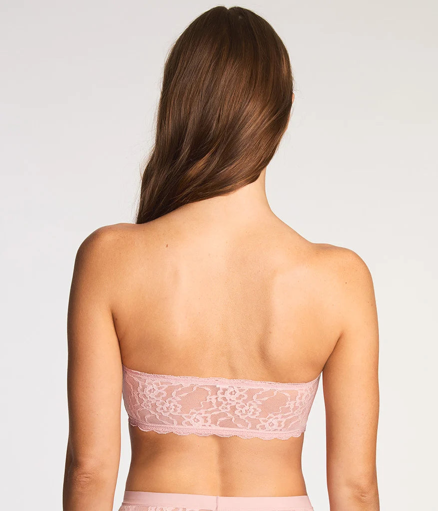 Effortlessly Lace Bandeau: Blush Pink