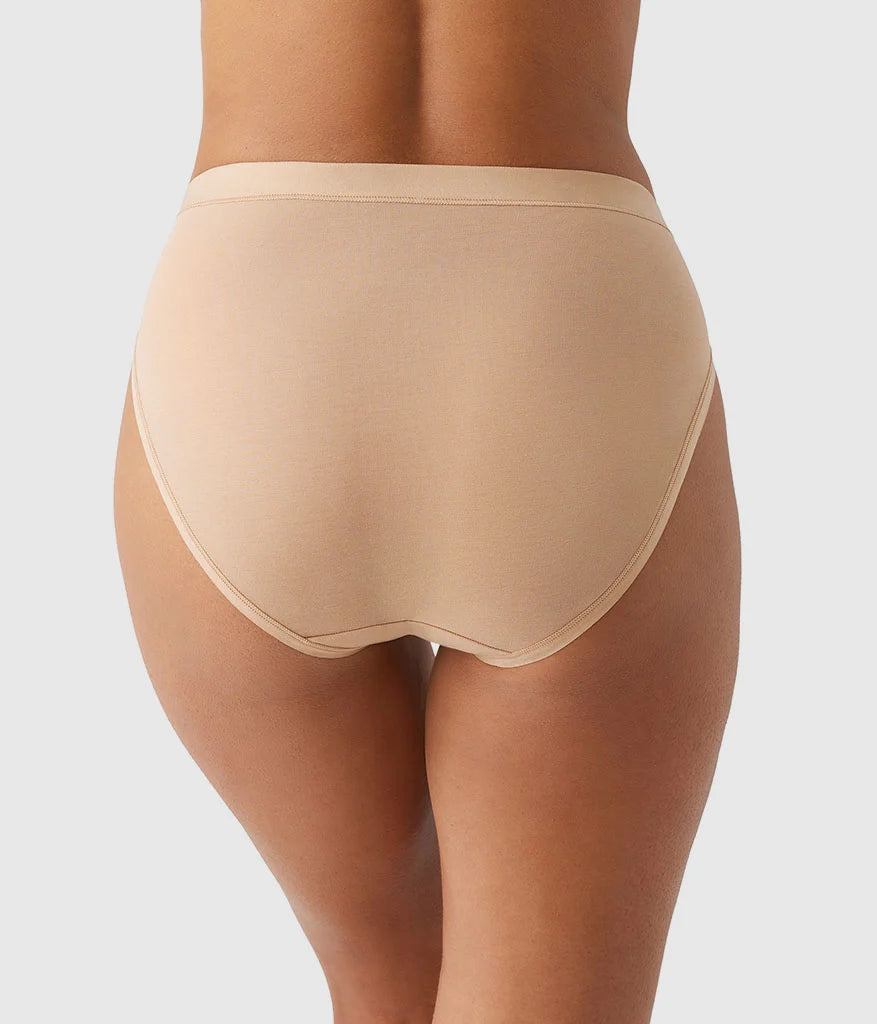 Understated Cotton Hi-Cut: Praline