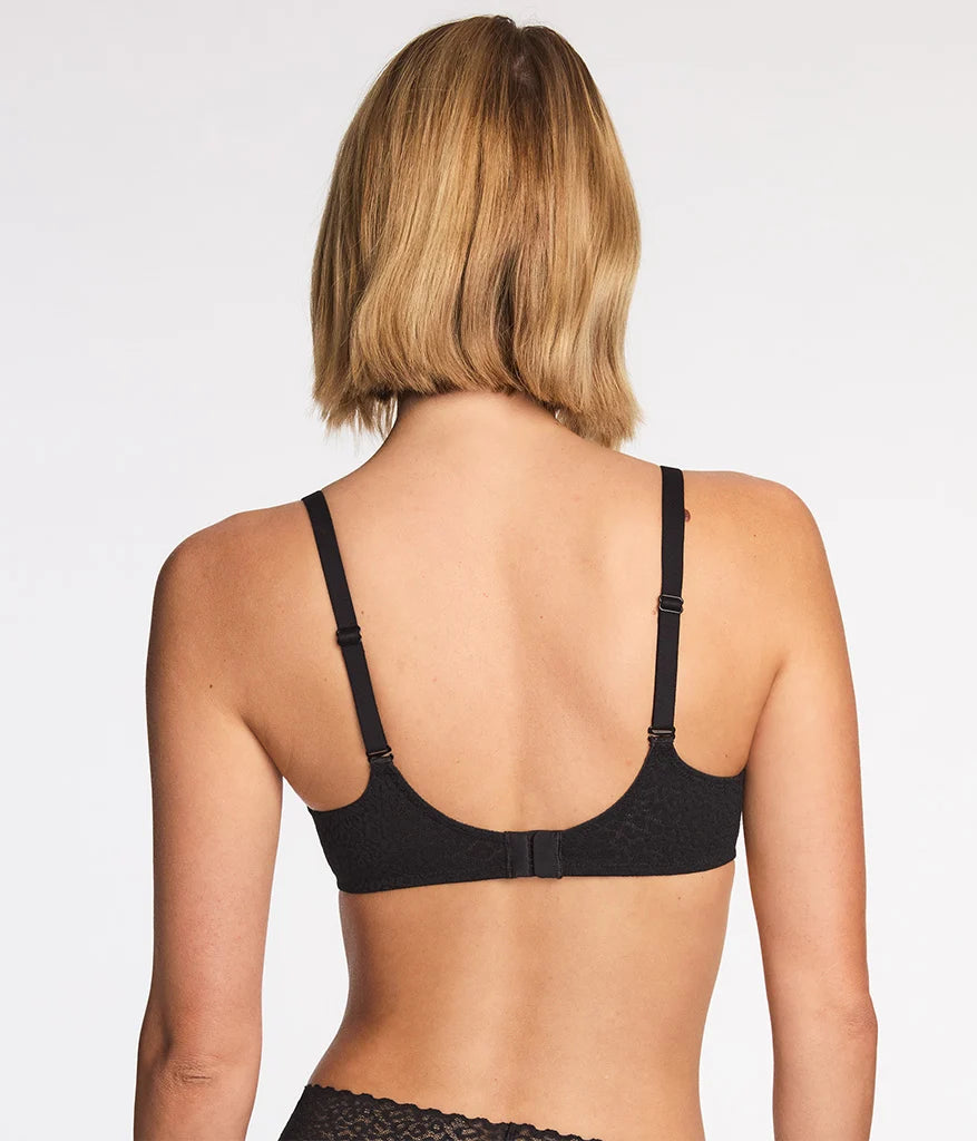 High Bar™ Plunge Underwire Bra: Black