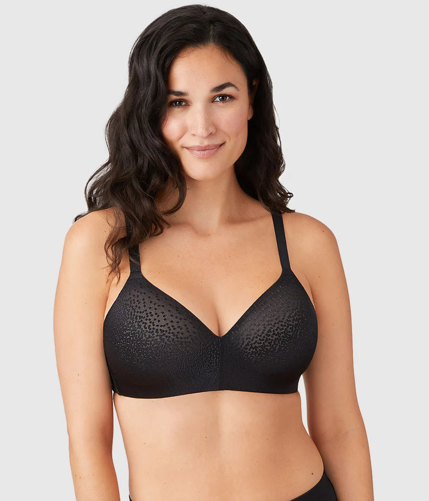Back Appeal® Wire Free T-Shirt Bra: Black