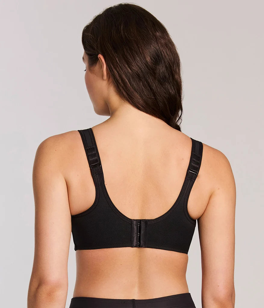 Simone Sport Underwire Bra: Black