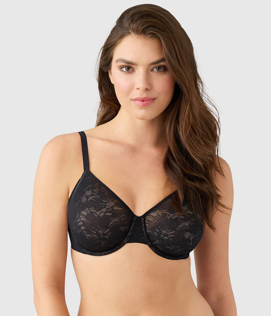 Taking Sides Underwire Bra: Black